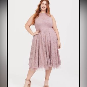 Dusty Pink Torrid Dress sz 18
